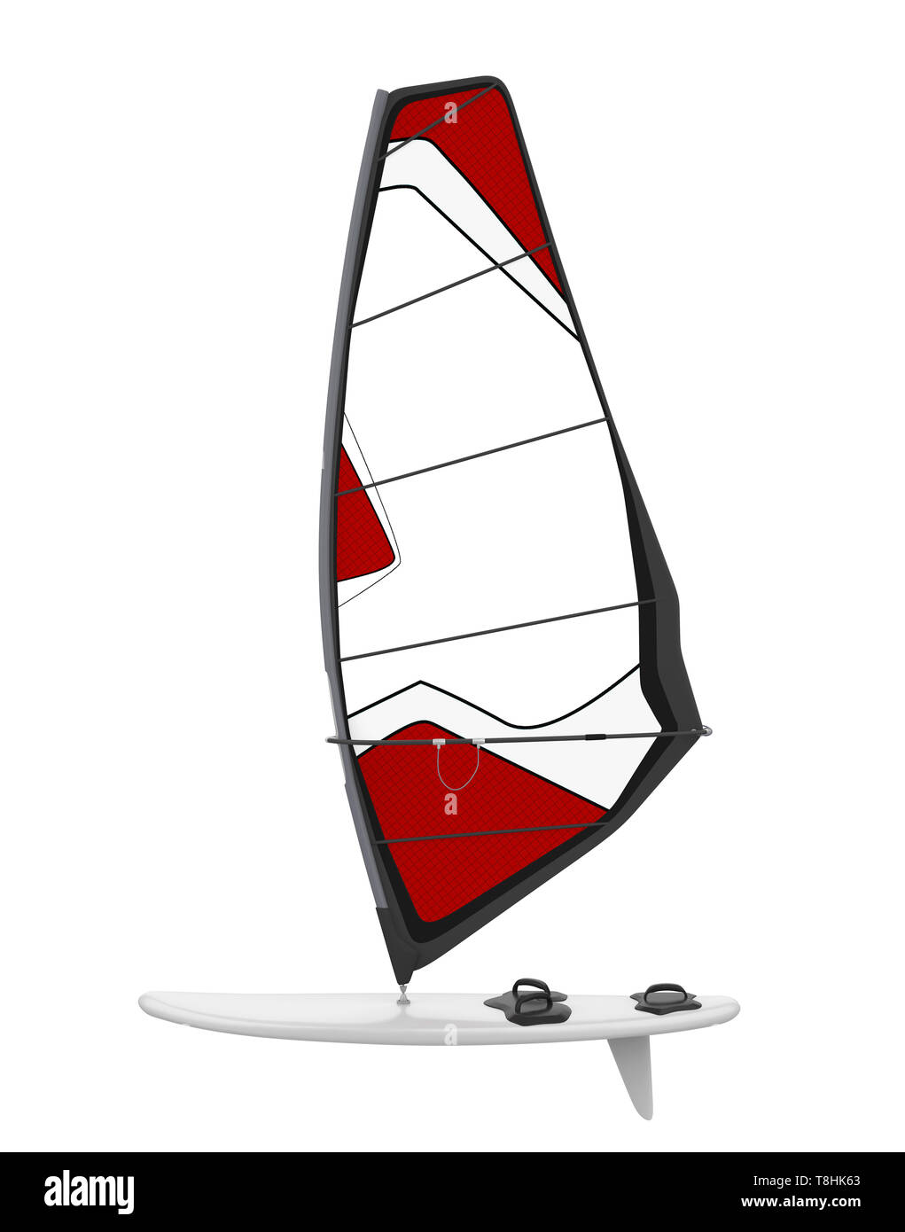 Windsurf Board Sail Isolated Stock Photo Alamy
