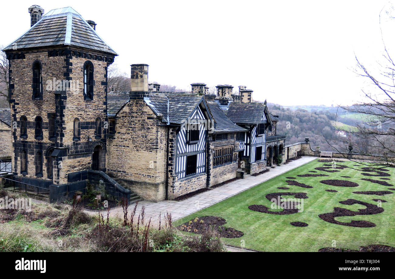 Halifax, UK. 13th Dec, 2018. Shibden Hall, a listed house in the Tudor