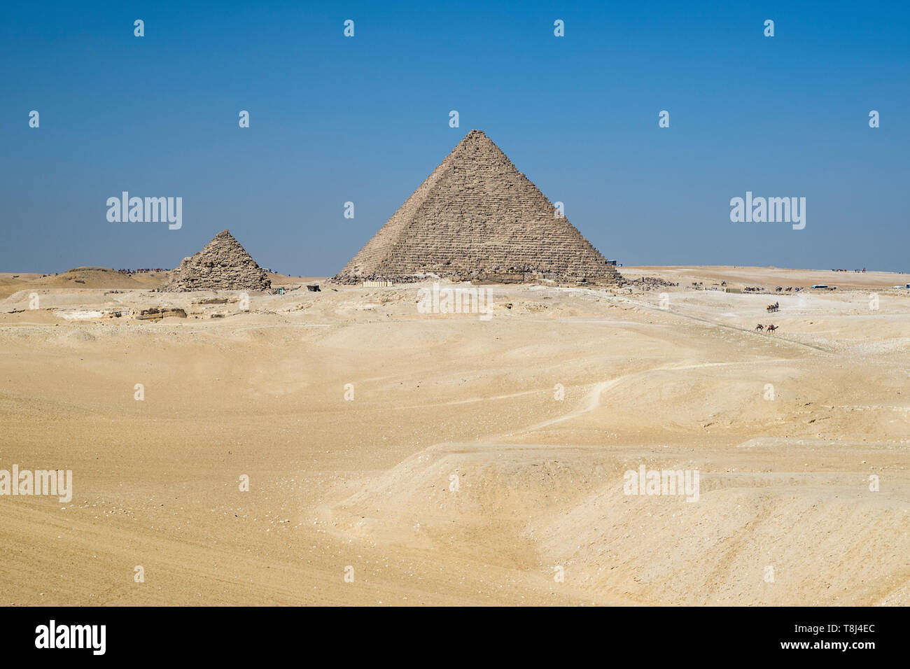 Giza pyramid complex near Cairo, Egypt Stock Photo - Alamy