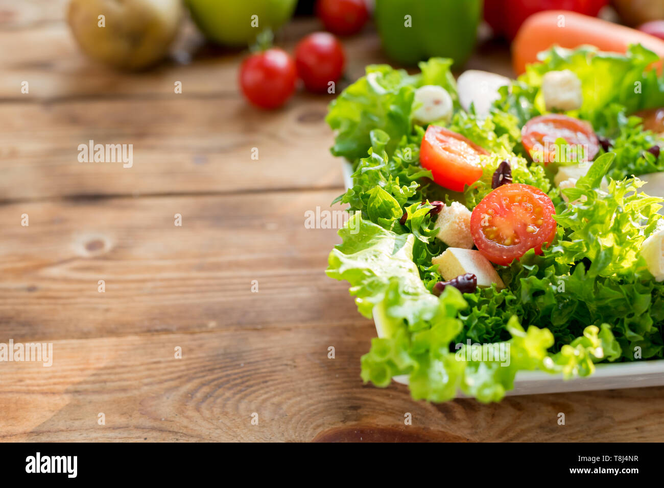 Mix Salad and healthy. Fresh organic vegetables for cooking diet food ...