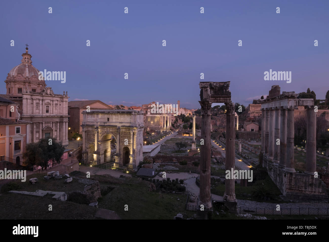 Roman Forum, Rome, Lazio, Italy Stock Photo