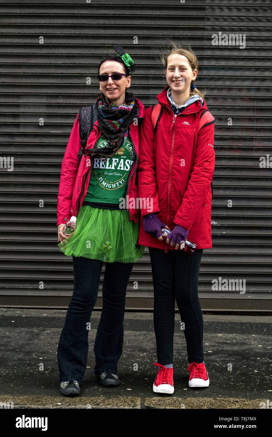 United Kingdom, Northern Ireland, St Patrick's day Stock Photo