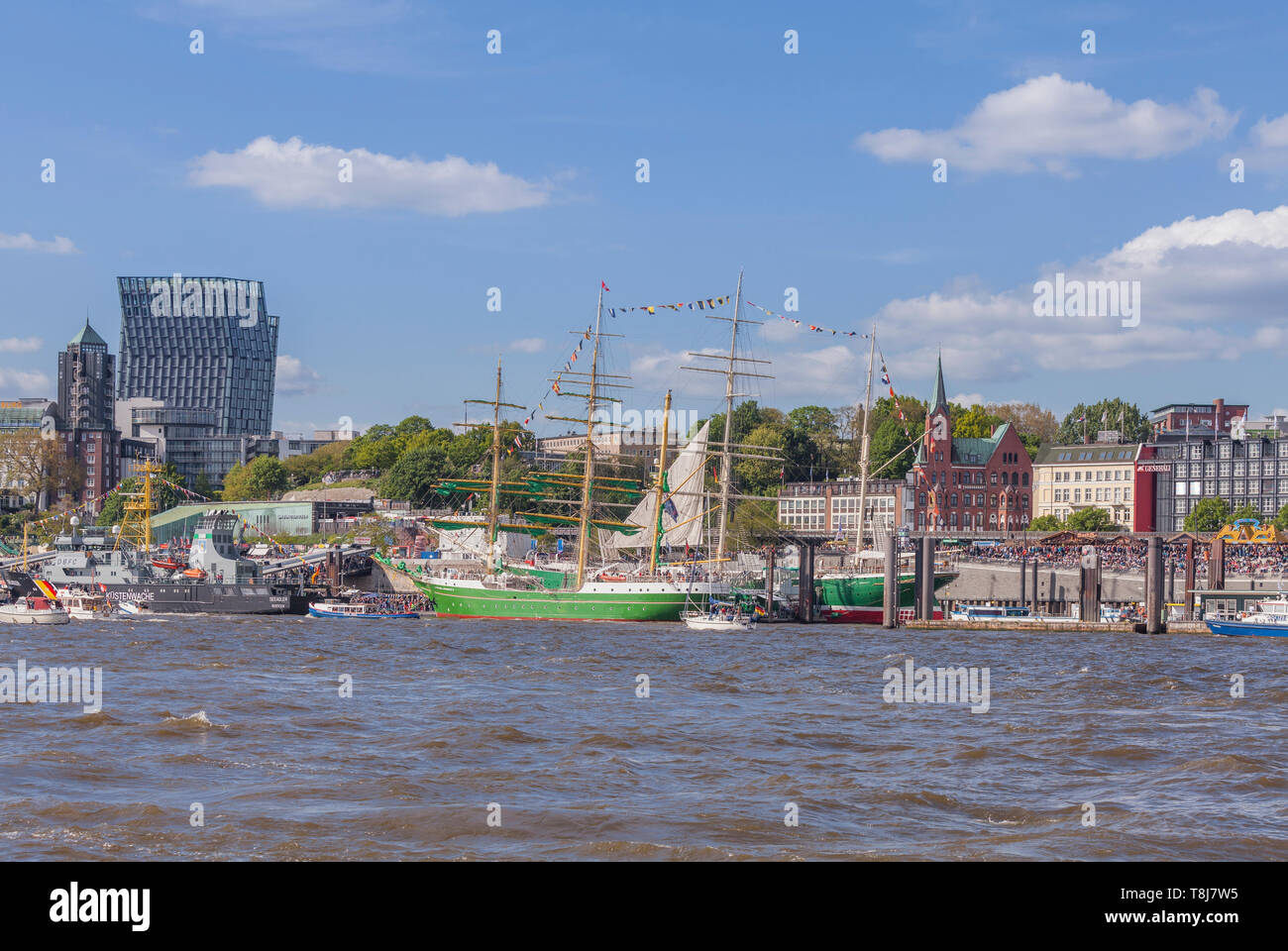 Hafengeburtstag 2019, Elbe,  Harbour , Hamburg, Germany , Europe Stock Photo