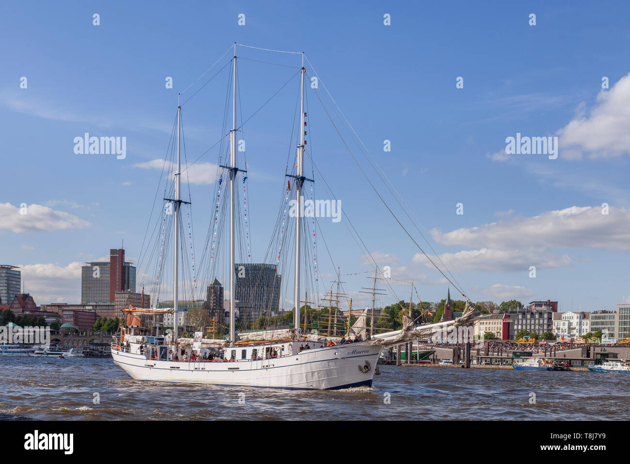Hafengeburtstag 2019, Elbe,  Harbour , Hamburg, Germany , Europe Stock Photo