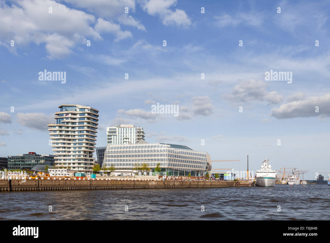 Hafencity, tower, Hamburg, Germany , Europe Stock Photo