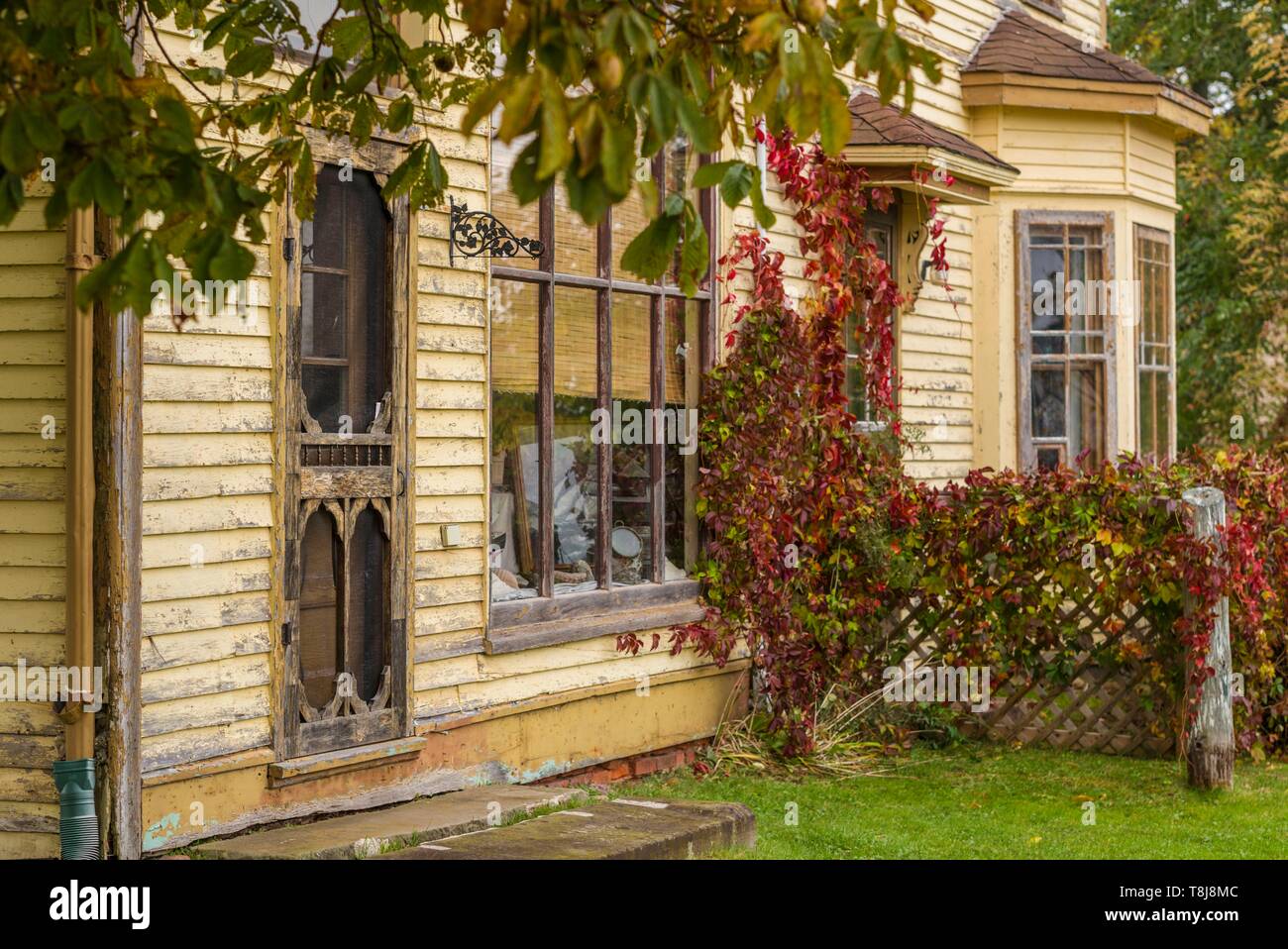 Canada, Prince Edward Island, old house detail Stock Photo