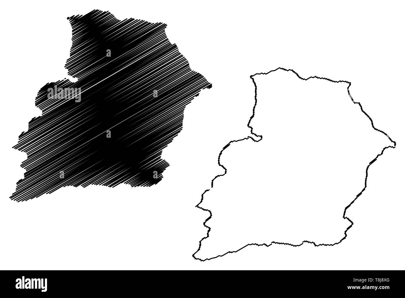 Samangan Province (Islamic Republic of Afghanistan, Provinces of Afghanistan) map vector illustration, scribble sketch Samangan map Stock Vector