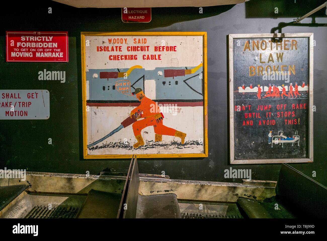 Canada, Nova Scotia, Glace Bay, Cape Breton Miners Museum, coal mining history museum, tram used