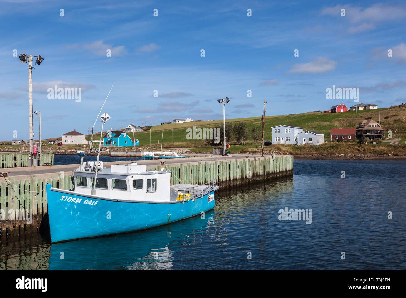 Canada, Nova Scotia, Grand Etang, town harbor Stock Photo