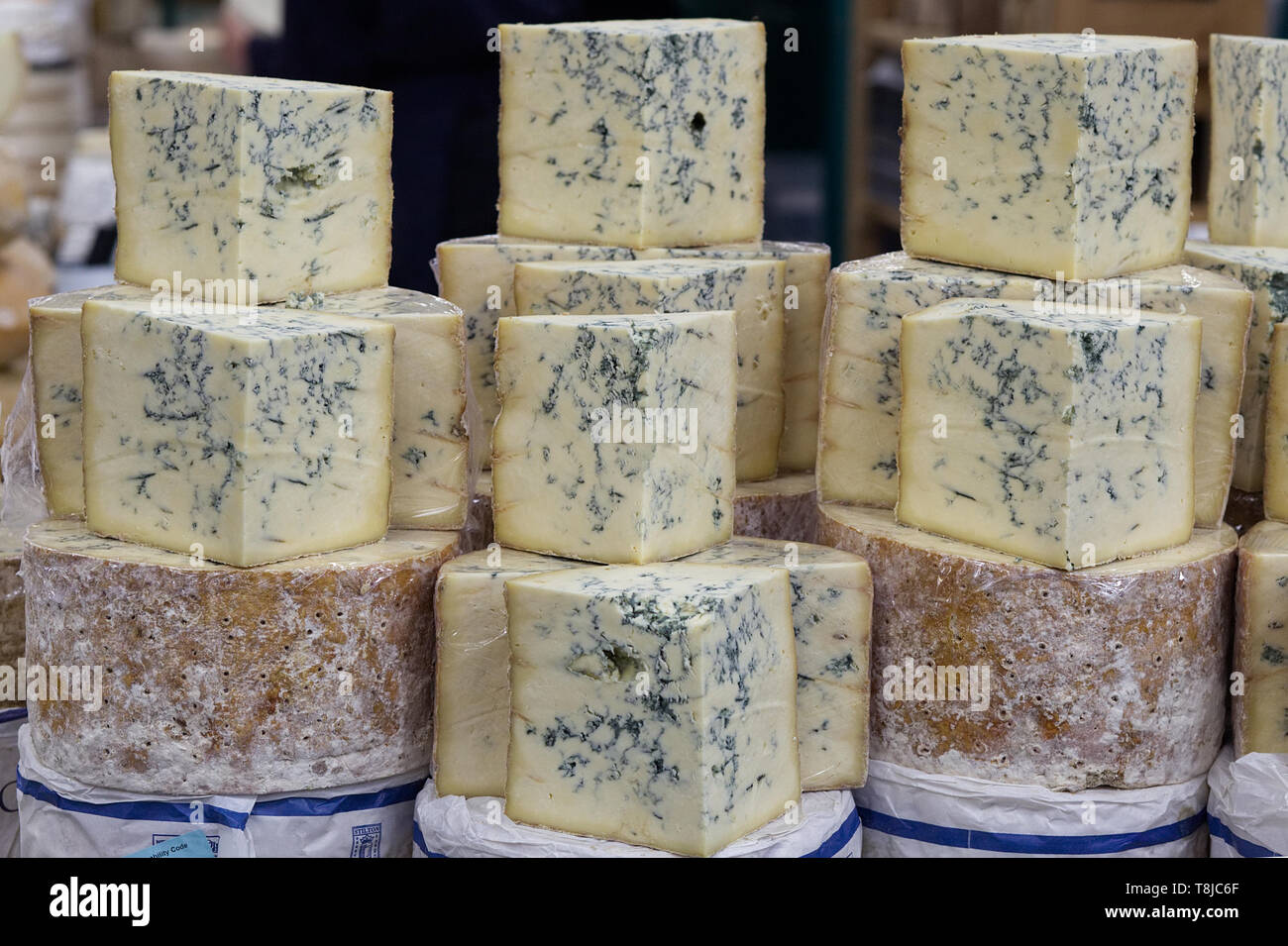 Colston Bassett blue Stilton cheese Stock Photo