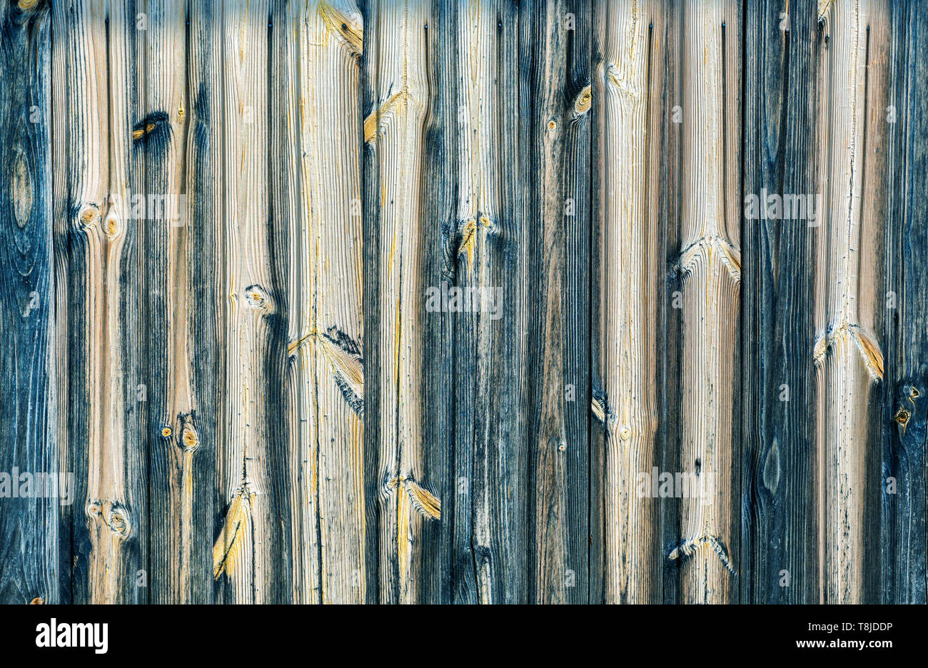 Wooden boards with natural patterns as background texture Stock Photo