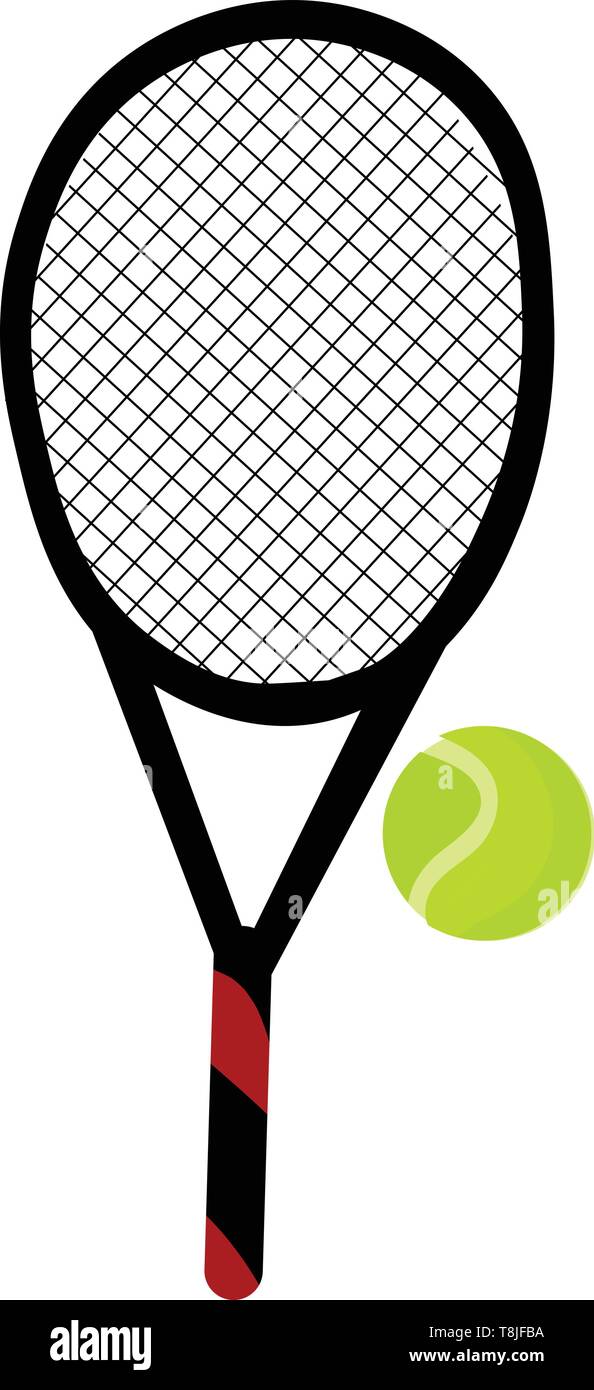 Download A Tennis Racket With Yellow Ball Vector Color Drawing Or Illustration Stock Vector Image Art Alamy PSD Mockup Templates