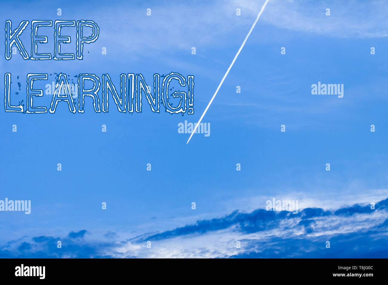 Keep Learning Abstract Handwriting text Keep Learning. Conceptual photo Life long and ...