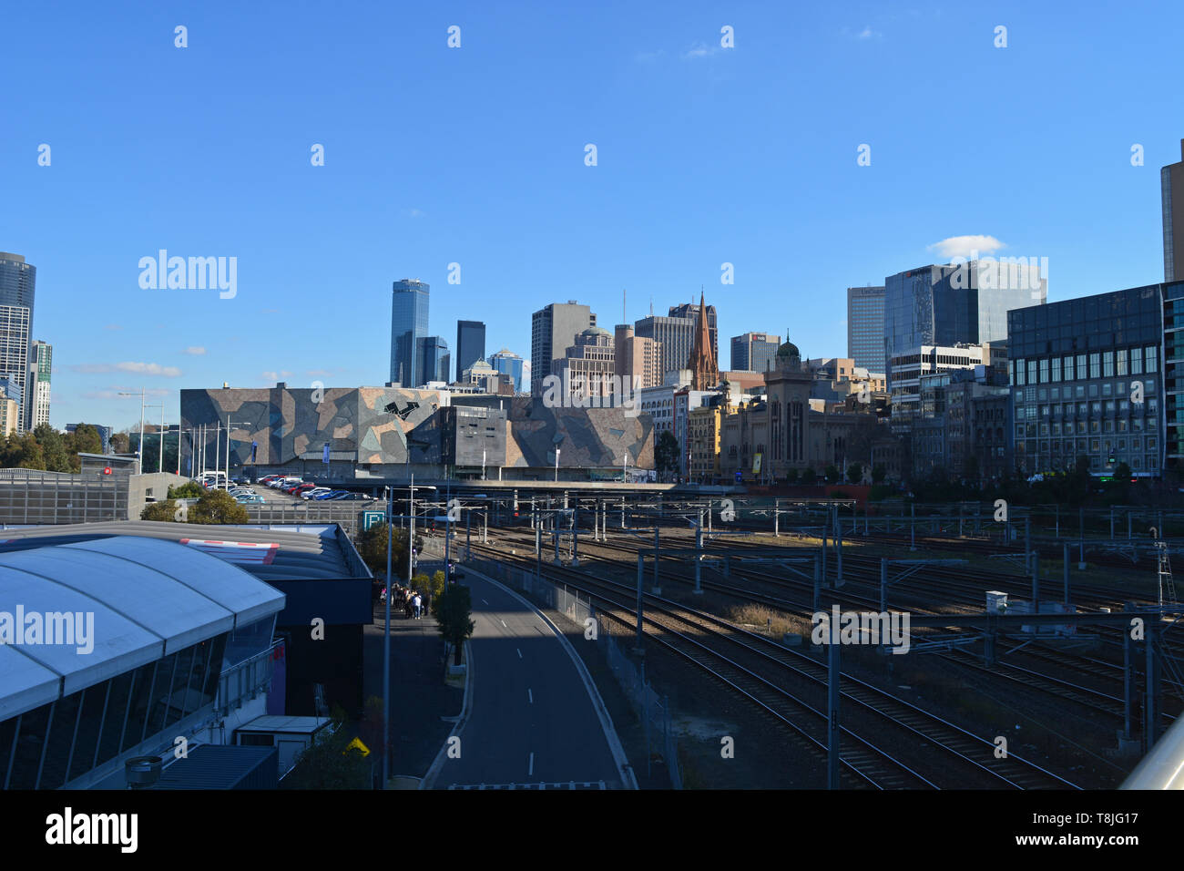 Rear side of the Ian Potter Centre, National Gallery of Victoria. West ...