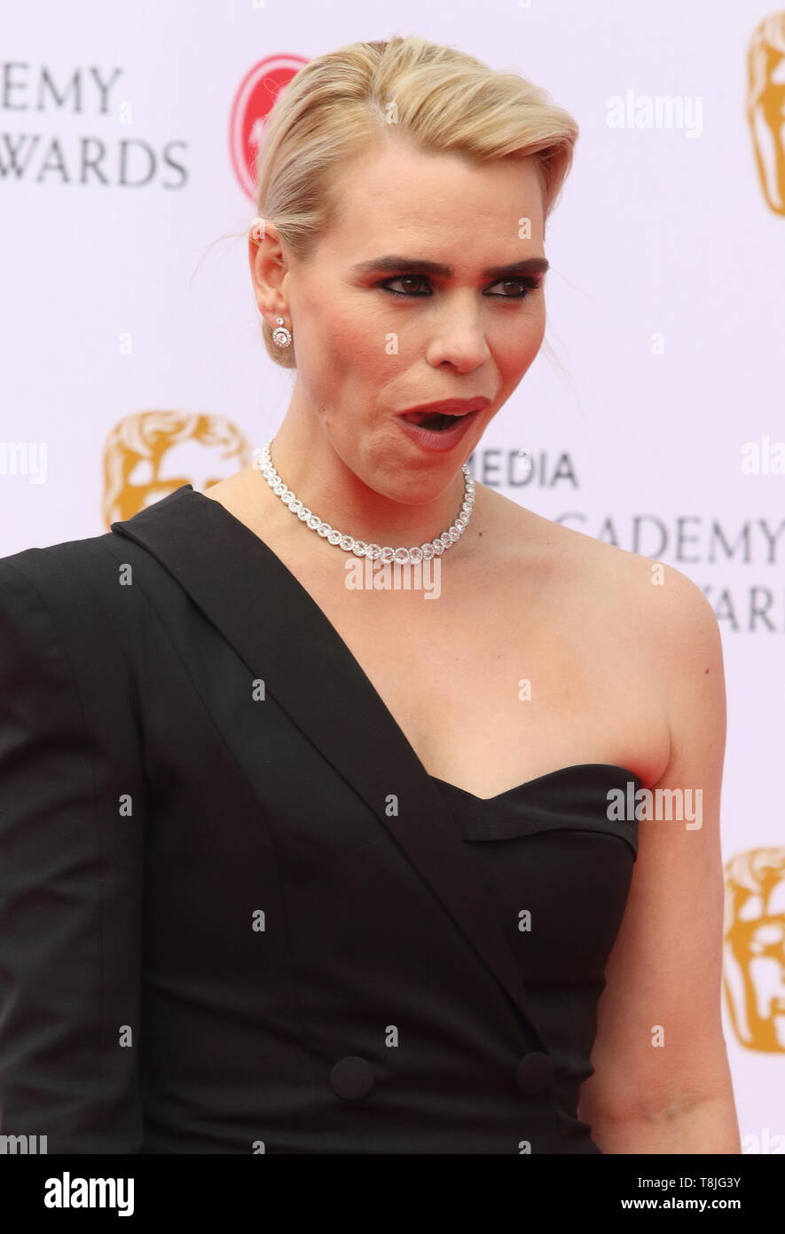 Billie Piper seen on the red carpet during the Virgin Media BAFTA