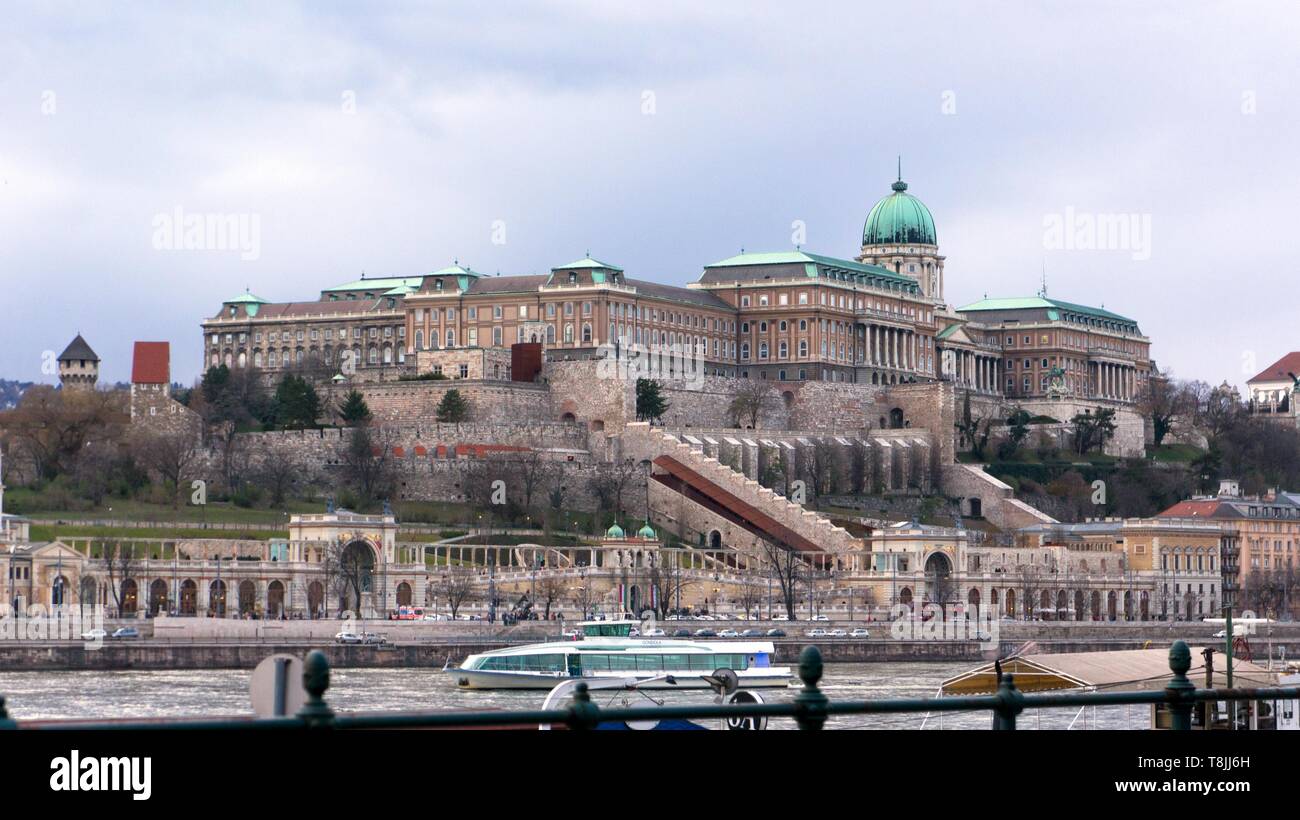Budapest skyline with Buda Castle in the background Stock Photo - Alamy