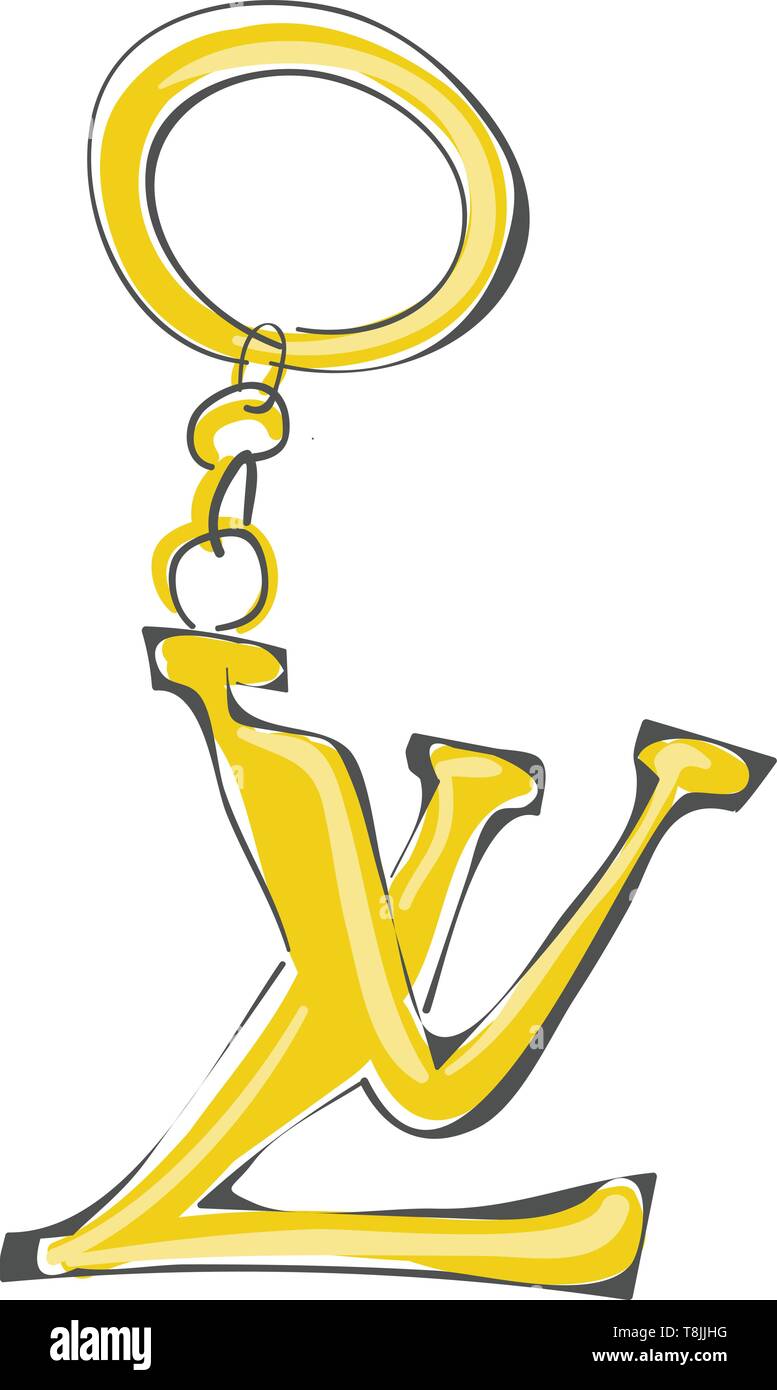 All that glitters , gold Louis Vuitton keychain transparent background PNG  clipart