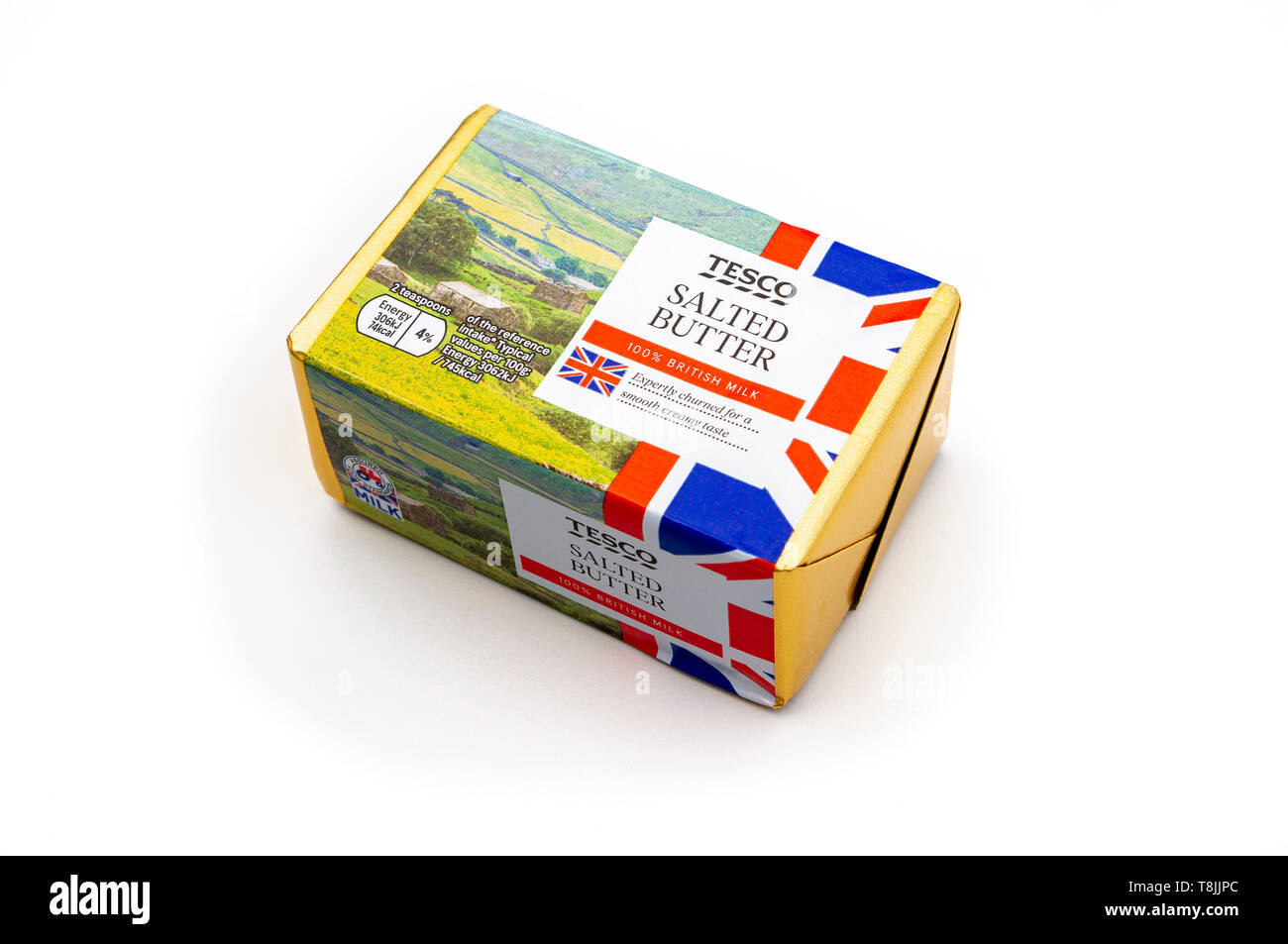 Pack of Tesco own brand salted butter Stock Photo Alamy