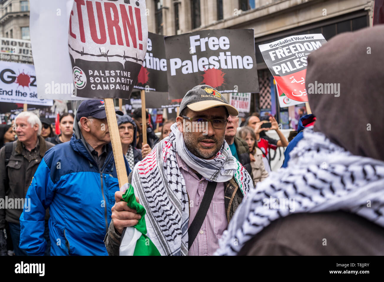 National Demonstration for Palestine, London, UK 11/05/2019 Stock Photo