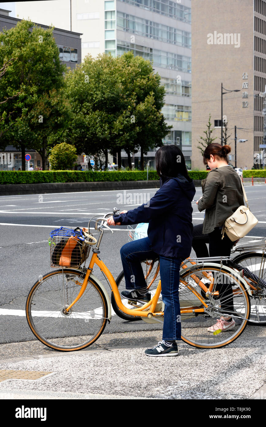 cycling in Japan Stock Photo Alamy