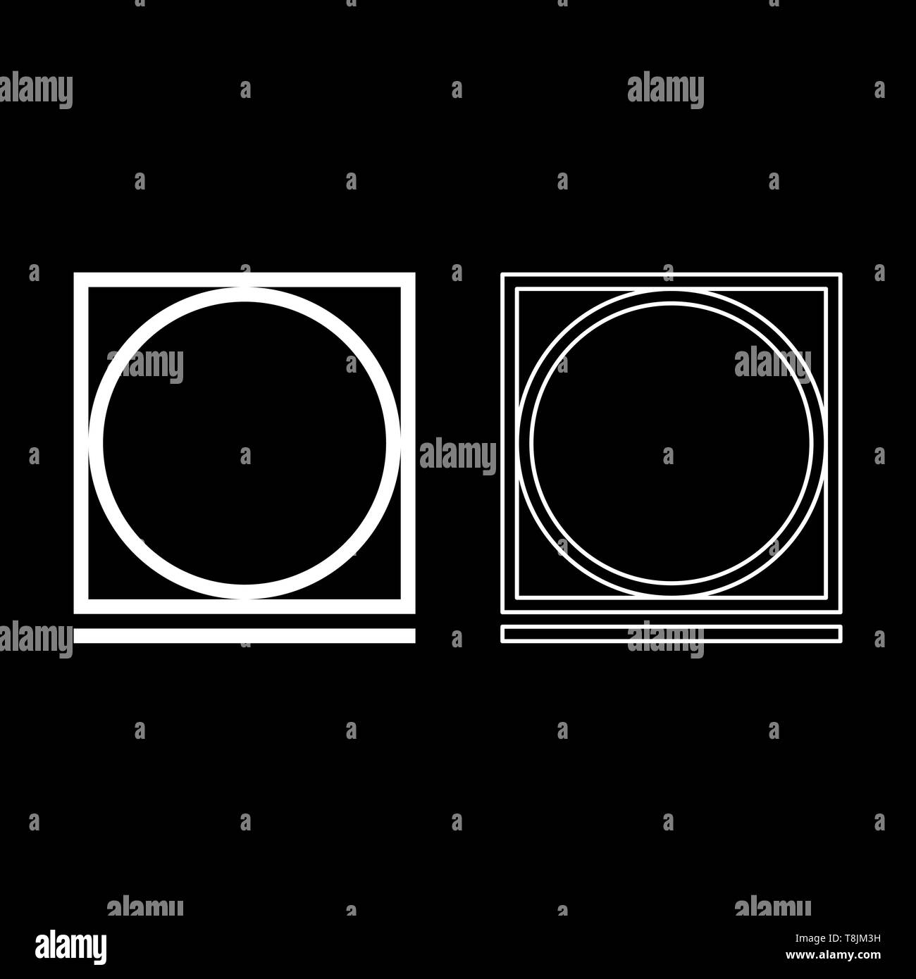 Drum drying in machine easy mode Clothes care symbols Washing concept