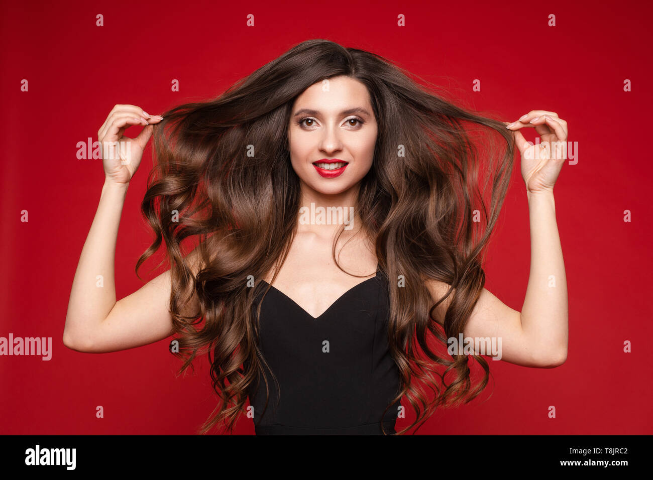 Gorgeous female long hair hi-res stock photography and images - Alamy