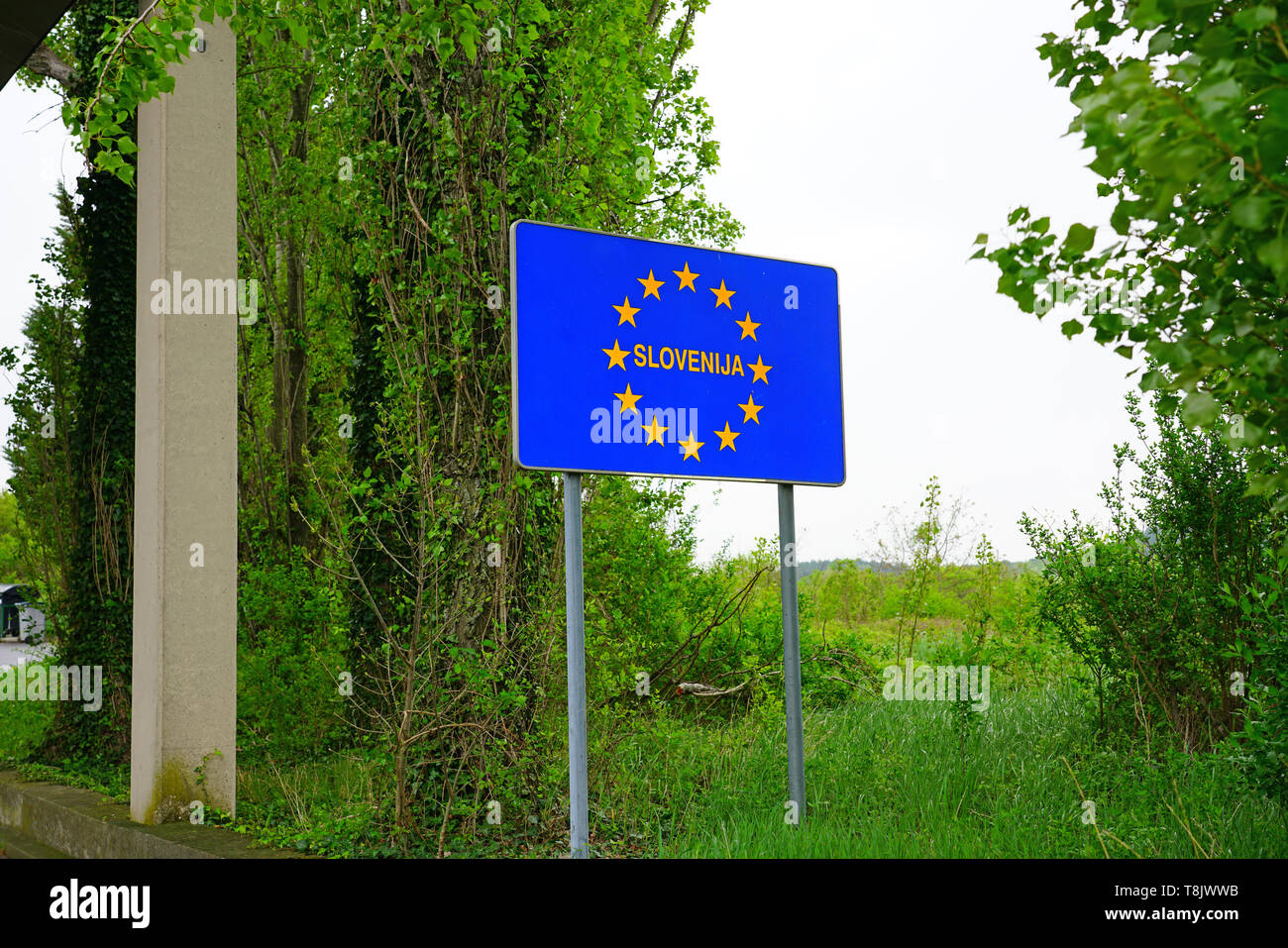 Border Between Italy Slovenia High Resolution Stock Photography and ...