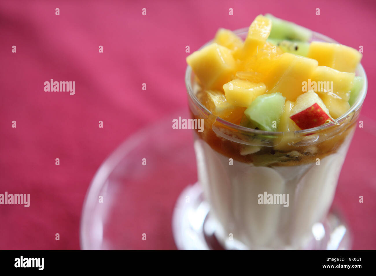 Fruit pudding Stock Photo