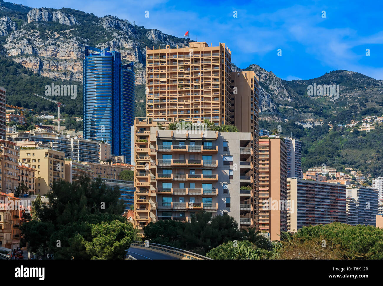 View Of The Luxury Residential Apartment Buildings In Monte Carlo Of Principality Of Monaco Cote D Azur Or The French Riviera Stock Photo Alamy