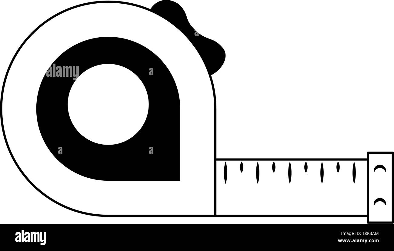 Measurement tape construction tool Stock Vector Image & Art - Alamy