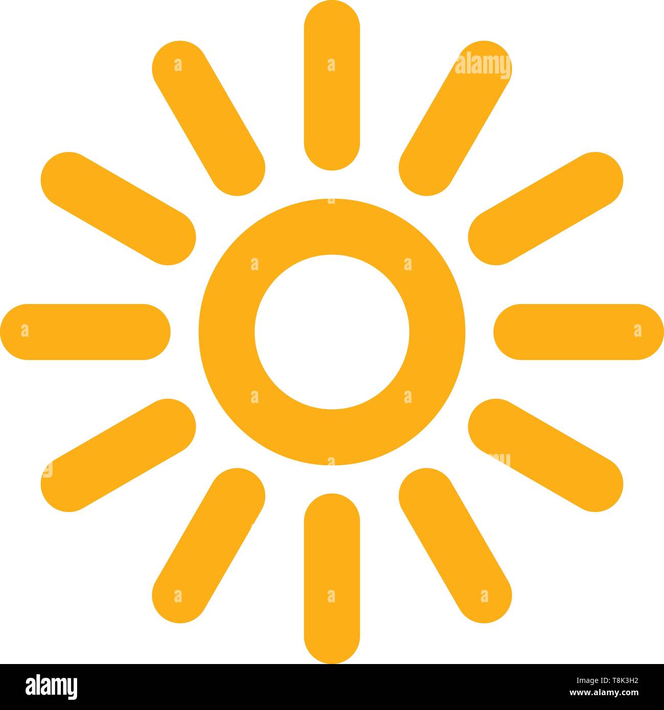 Sun vector icon Stock Vector Image & Art - Alamy