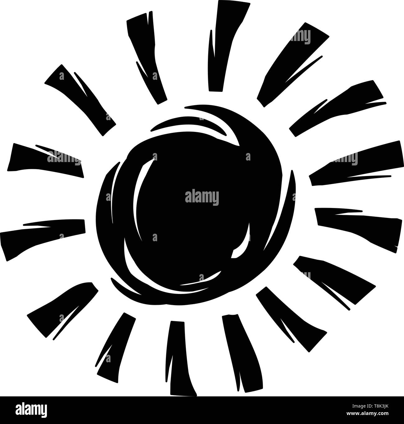 Sun vector icon Stock Vector Image & Art - Alamy