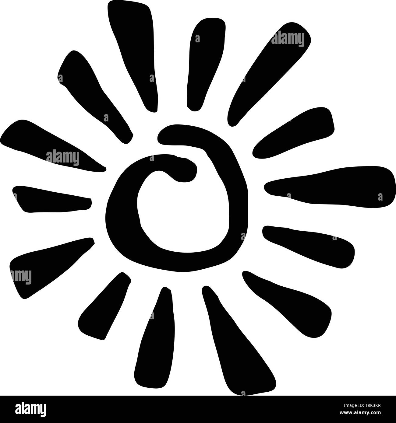 Sun vector icon Stock Vector Image & Art - Alamy