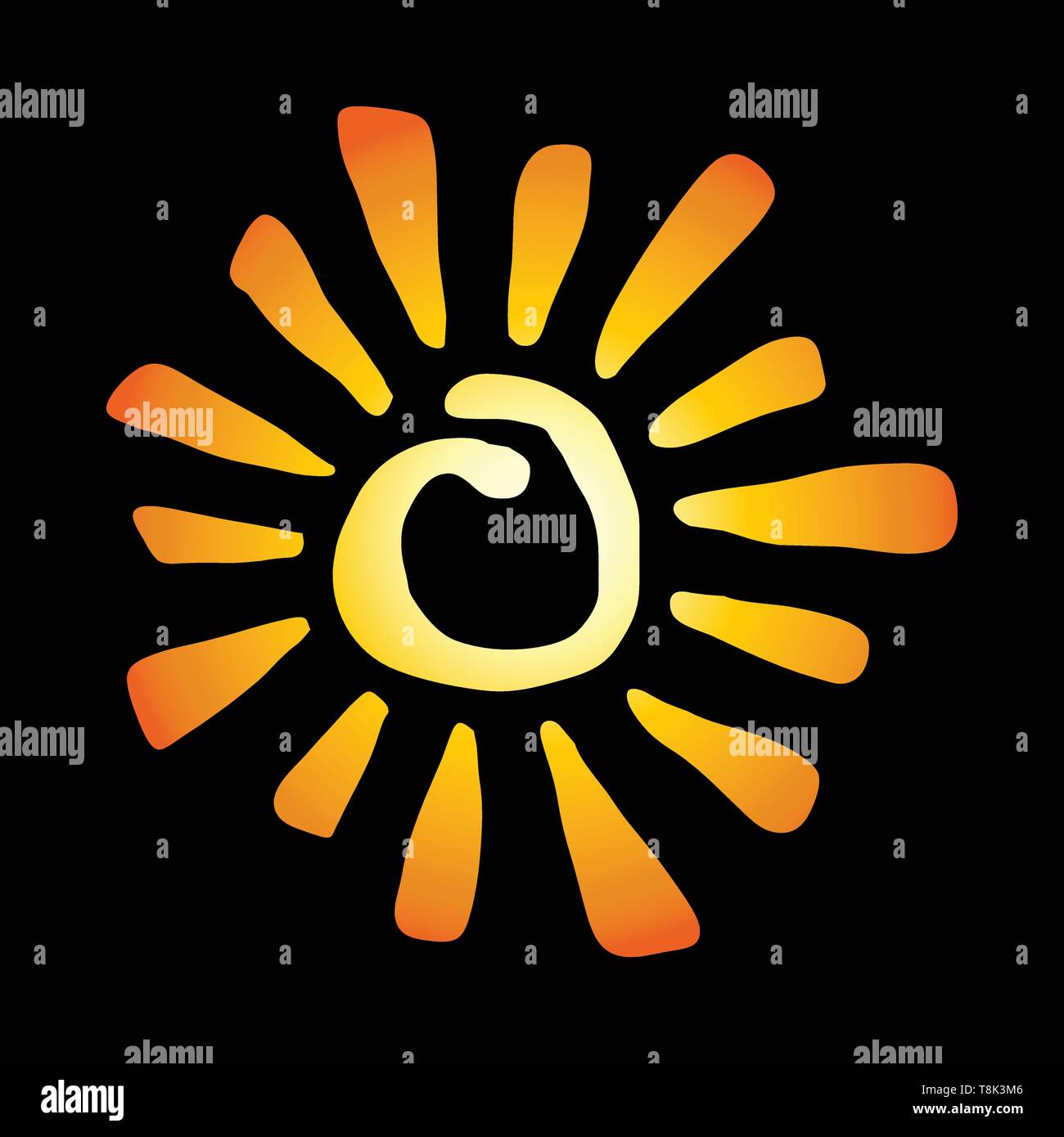 Sun vector icon Stock Vector Image & Art - Alamy