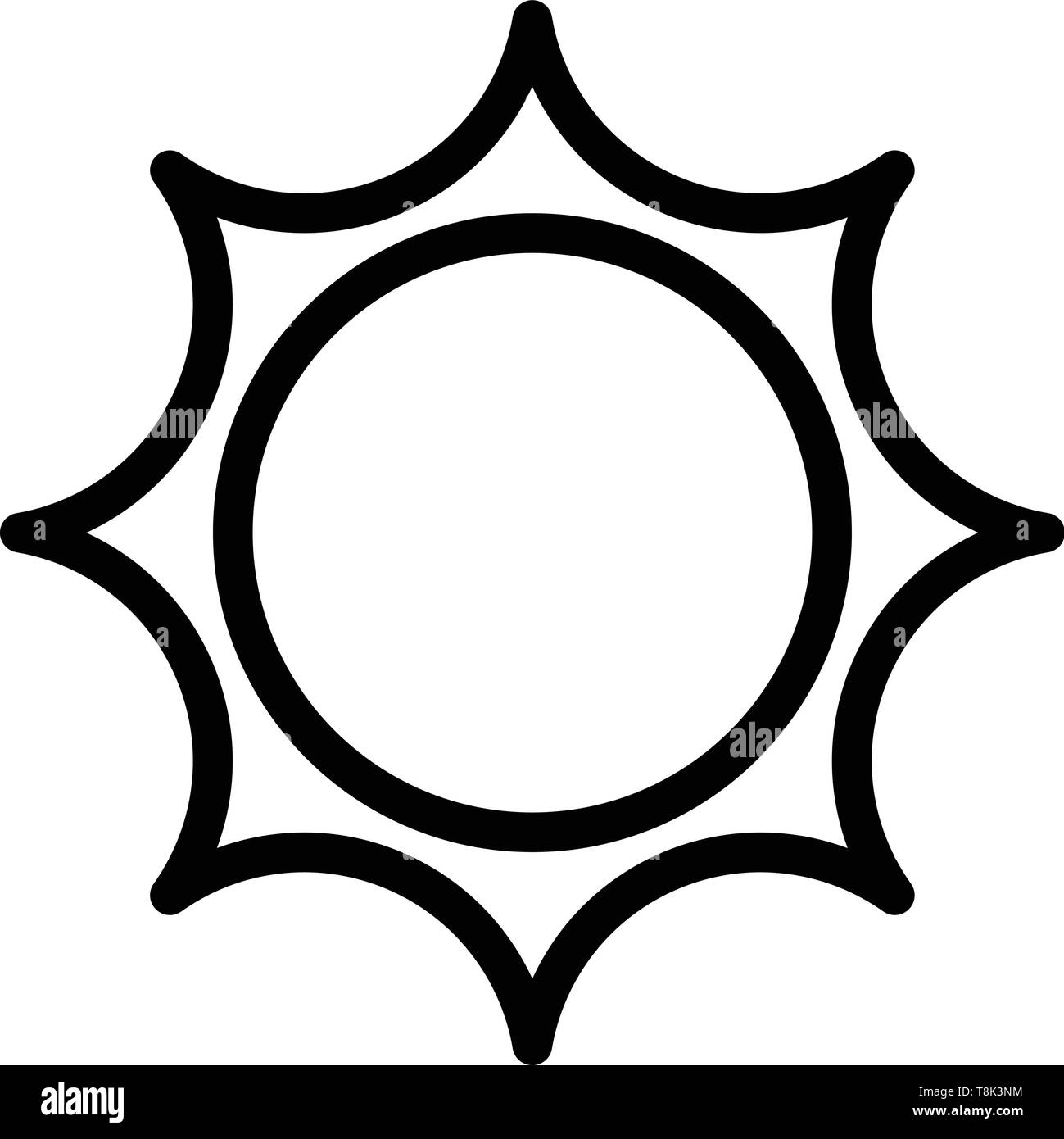 Sun vector icon Stock Vector Image & Art - Alamy