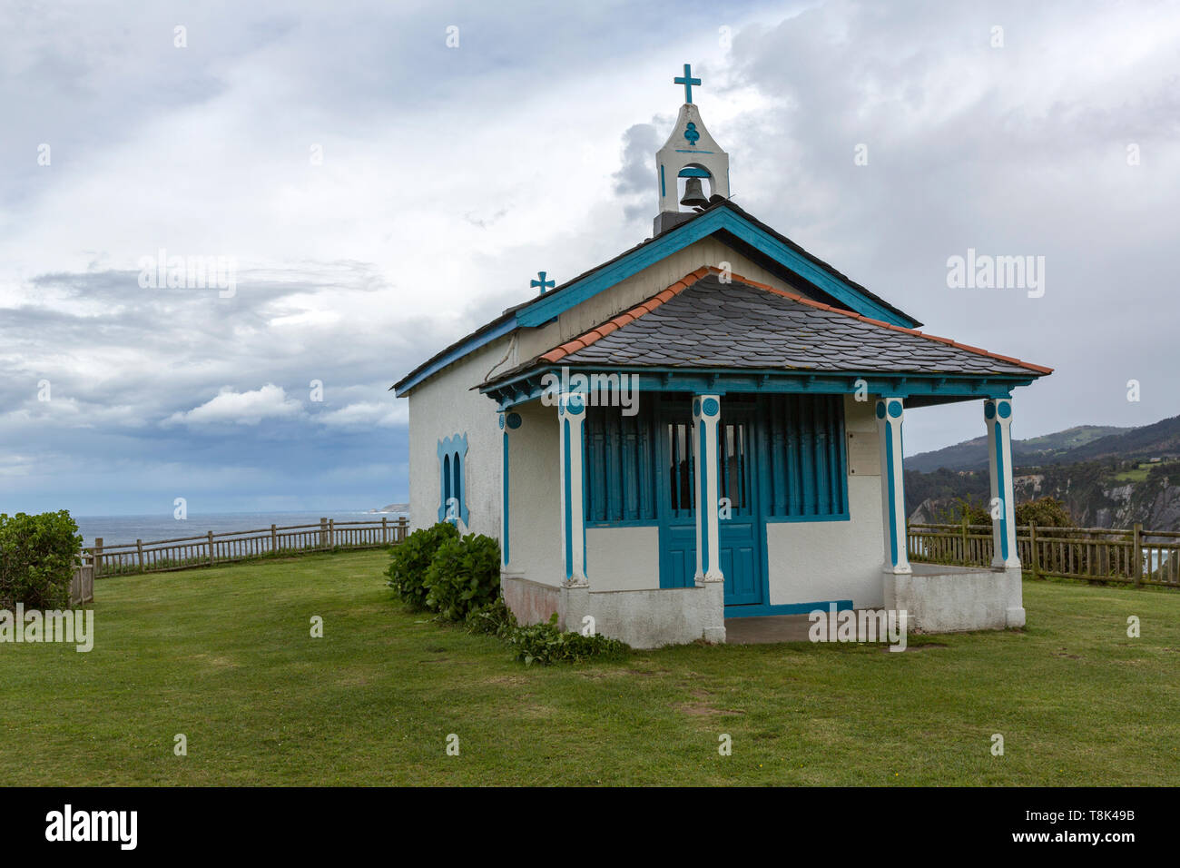 Ermita Chapel De La Regalina Cadavedo Asturias Spain Stock Photo ermita-chapel-de-la-regalina-cadavedo-asturias-spain-stock-photo