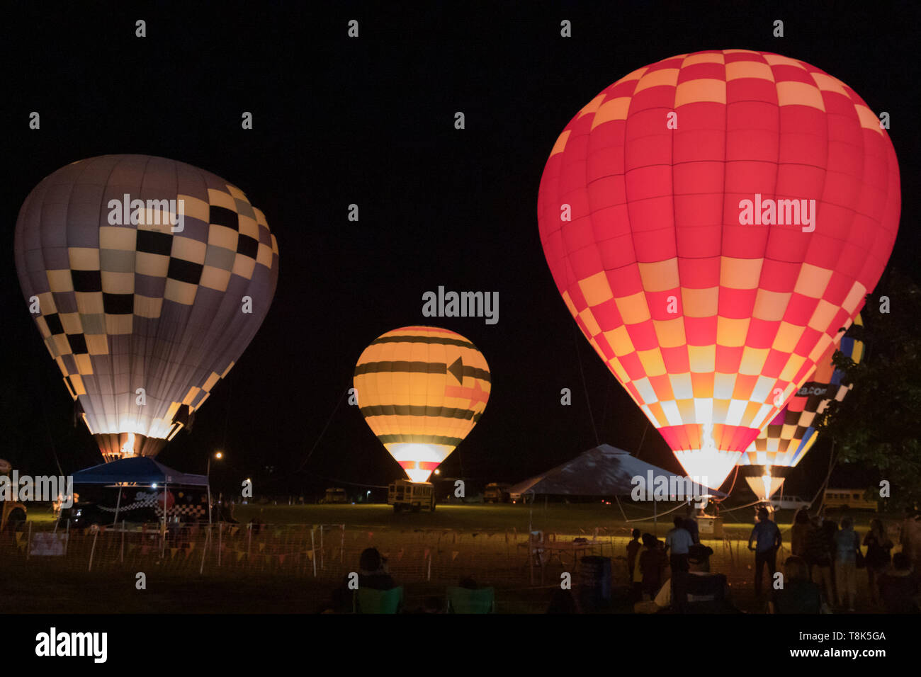 Hot air balloons in Georgia Stock Photo