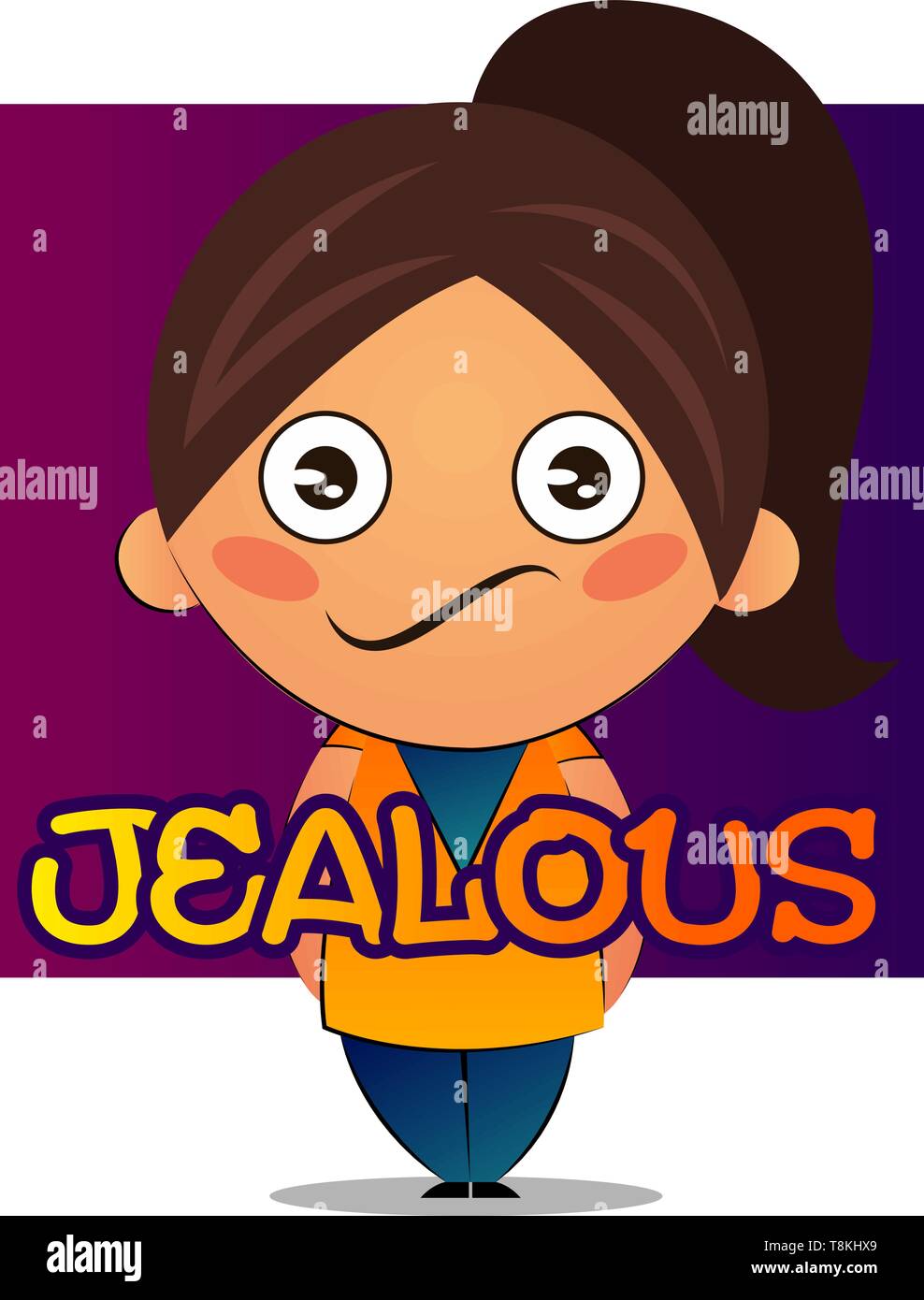 Jealousy vector vectors hi-res stock photography and images - Alamy