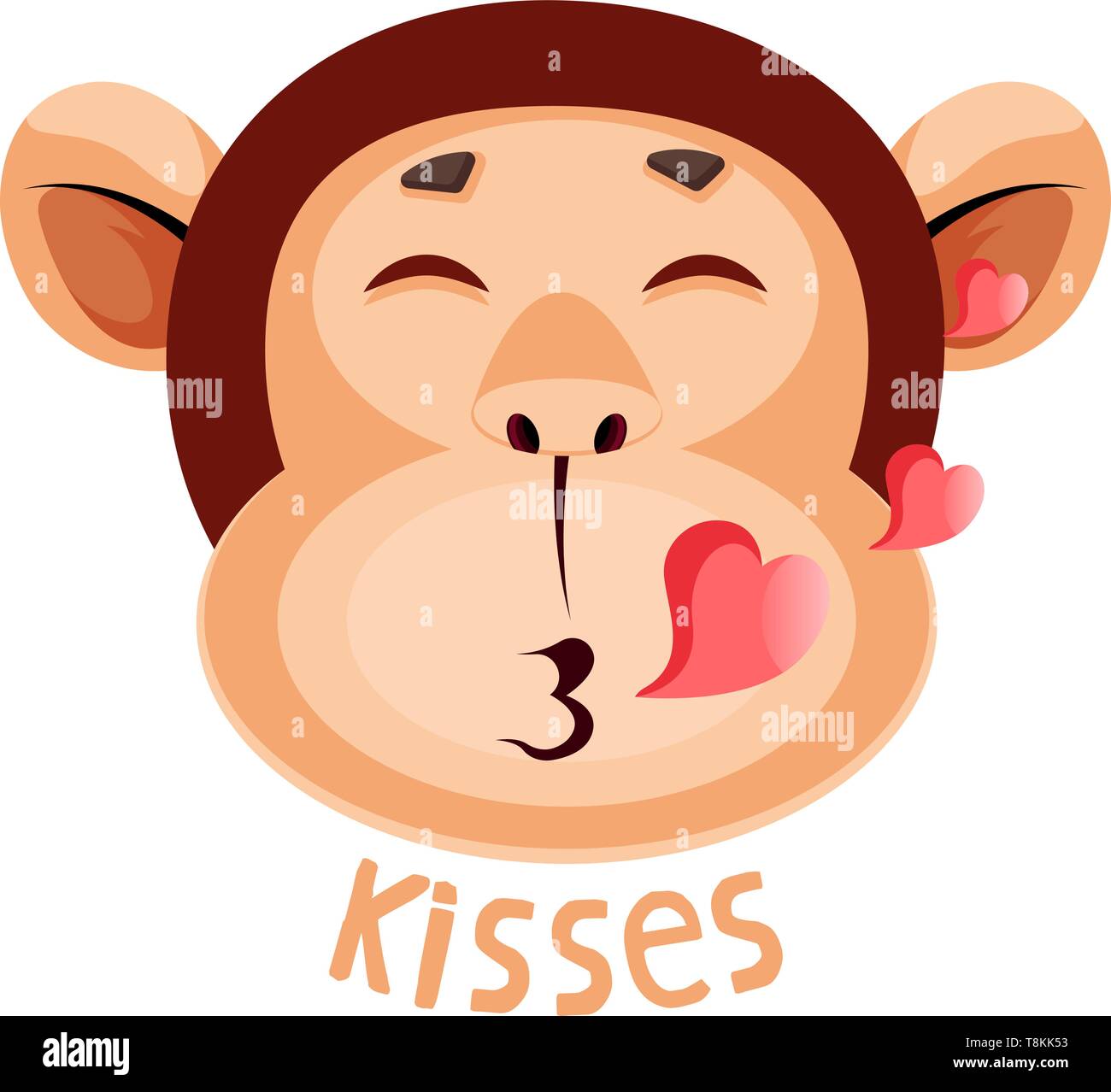 Love monkey Stock Vector Images - Alamy
