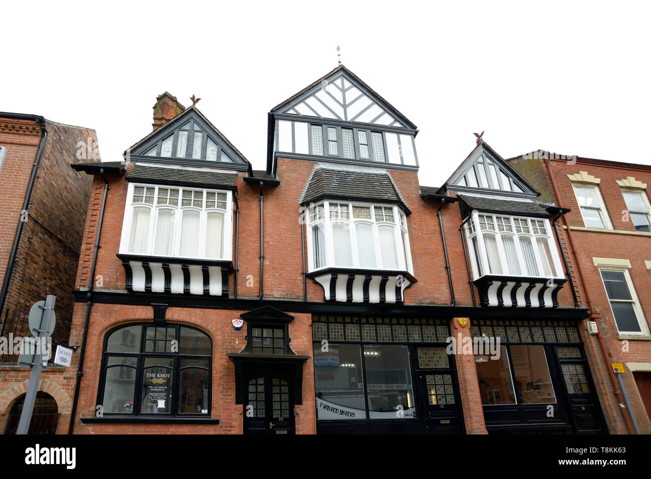Mock Tudor buildings at Heathcote Street, Nottingham Stock Photo Alamy