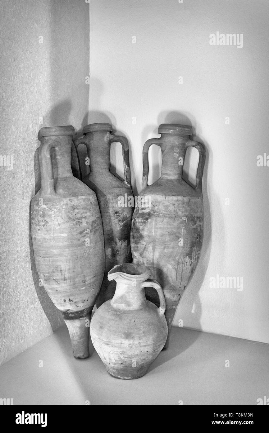 Amphora for wine, province of Hispania of the Roman Empire in Juliobriga, 1st century BC, Cantabria, Spain, Europe Stock Photo