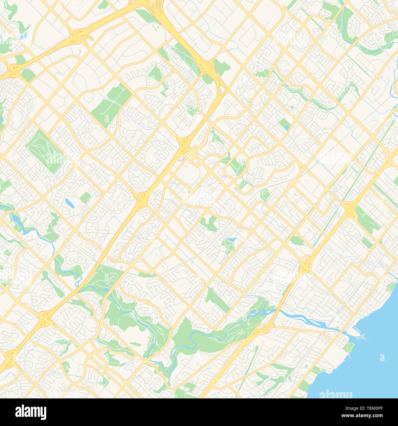 Map Of Mississauga Roads Empty Vector Map Of Mississauga, Ontario, Canada, Printable Road Map  Created In Classic Web Colors For Infographic Backgrounds Stock Vector  Image & Art - Alamy