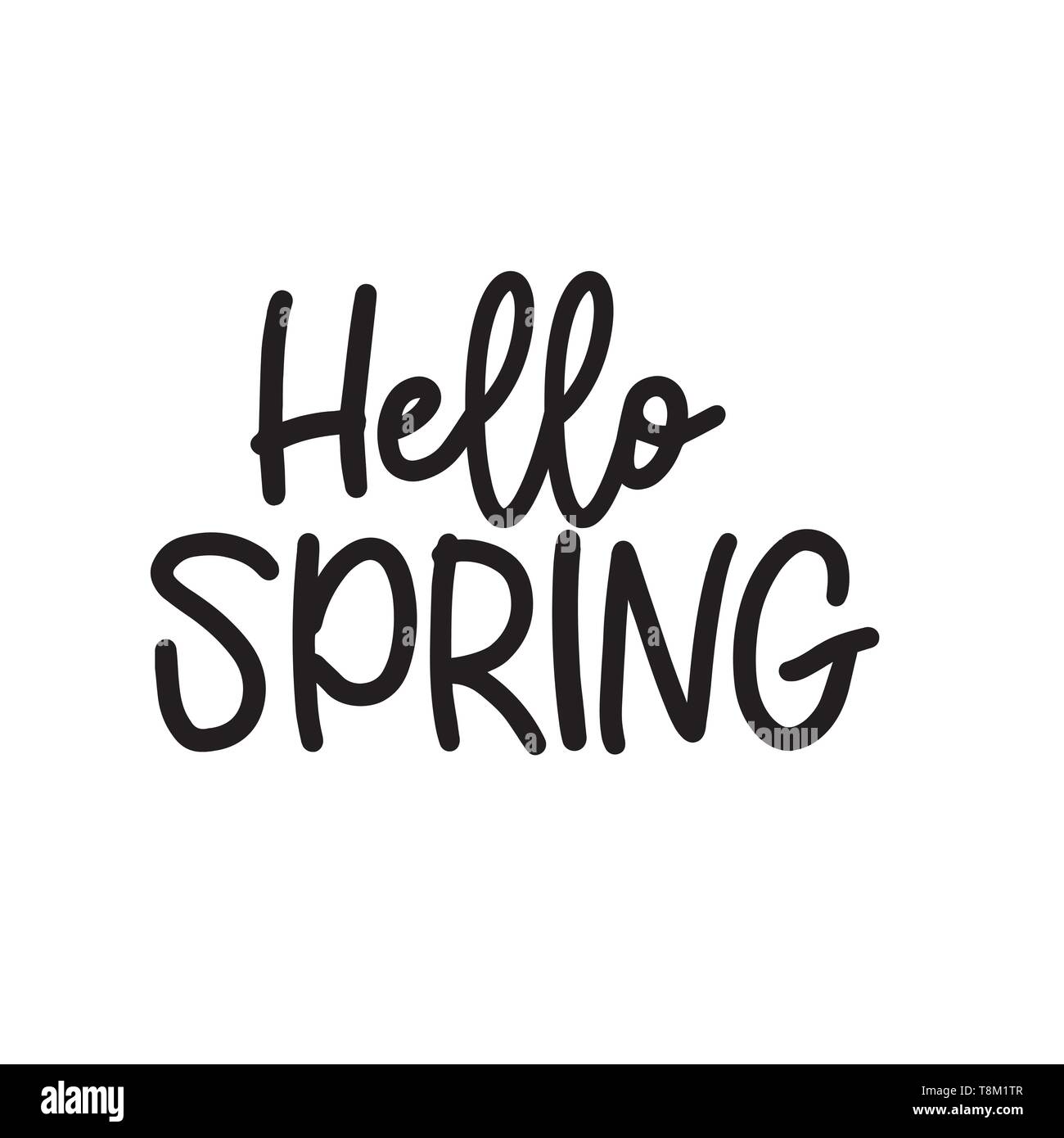 Hello spring banner design vector illustration Stock Vector Image & Art ...