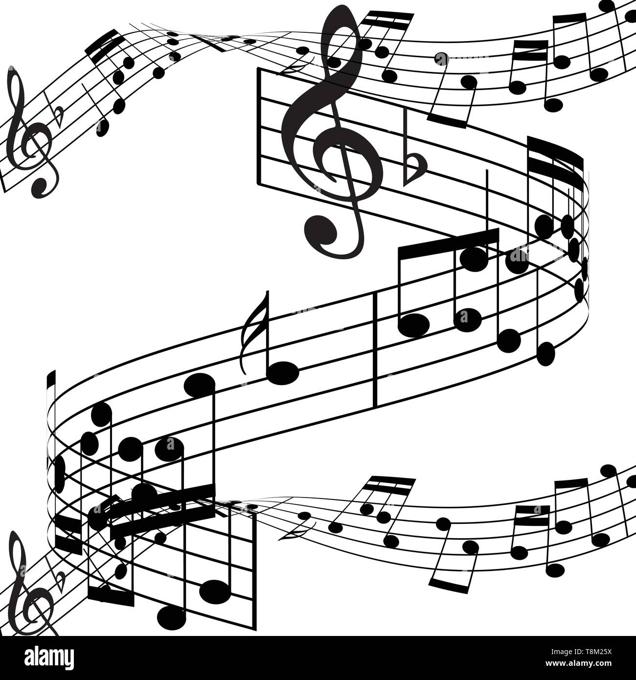 Music notes musical notes White background Vector illustrator Stock Vector Image & Art Alamy