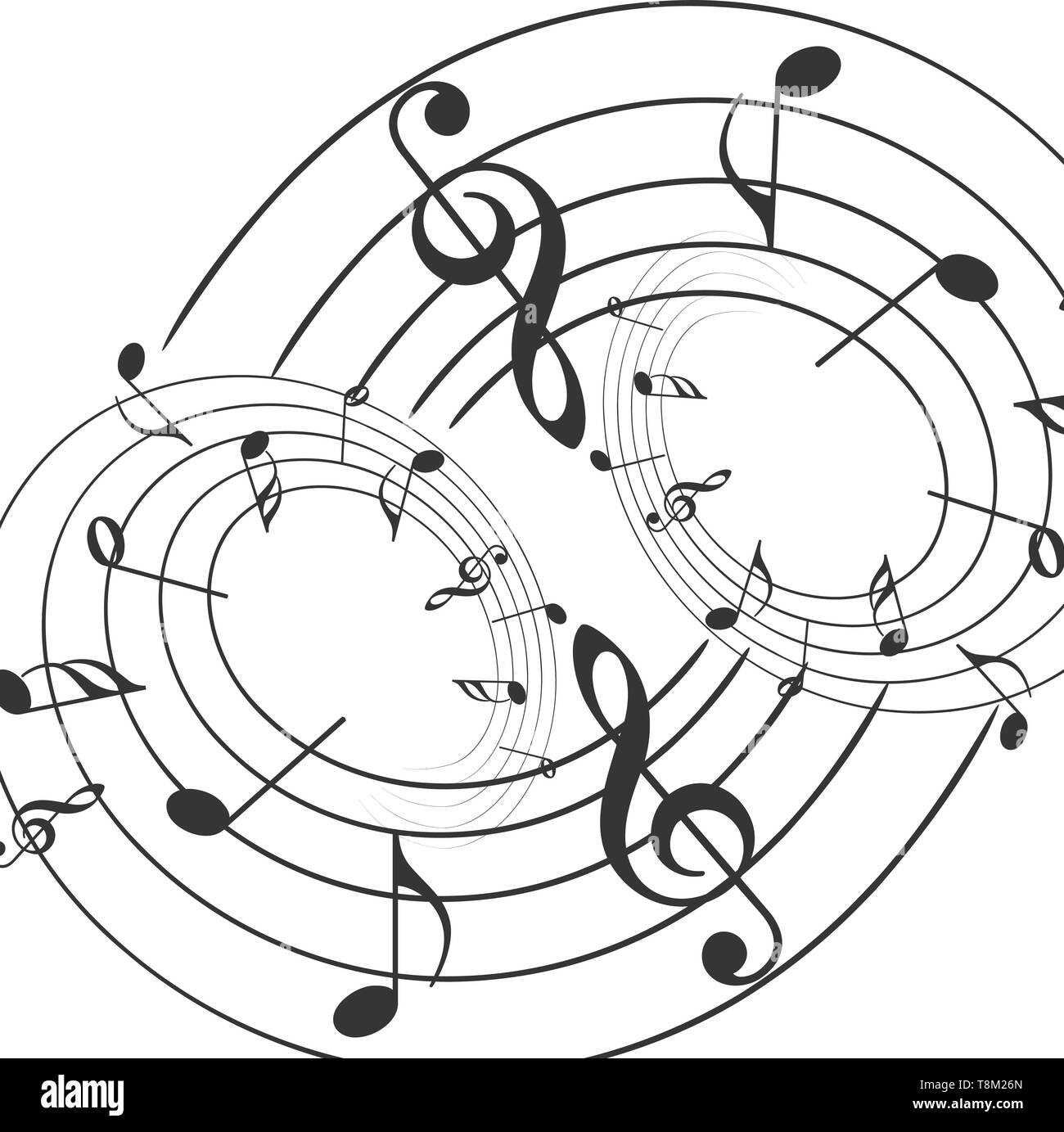 Music notes musical notes White background Vector illustrator Stock Vector Image & Art Alamy