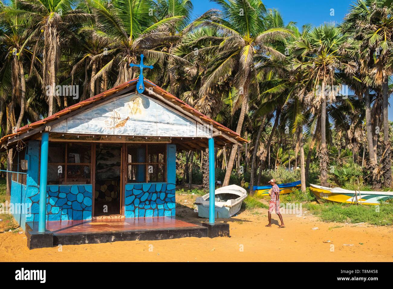 Sri Lanka, Northern province, Mannar island, Thalvupadu village Stock Photo