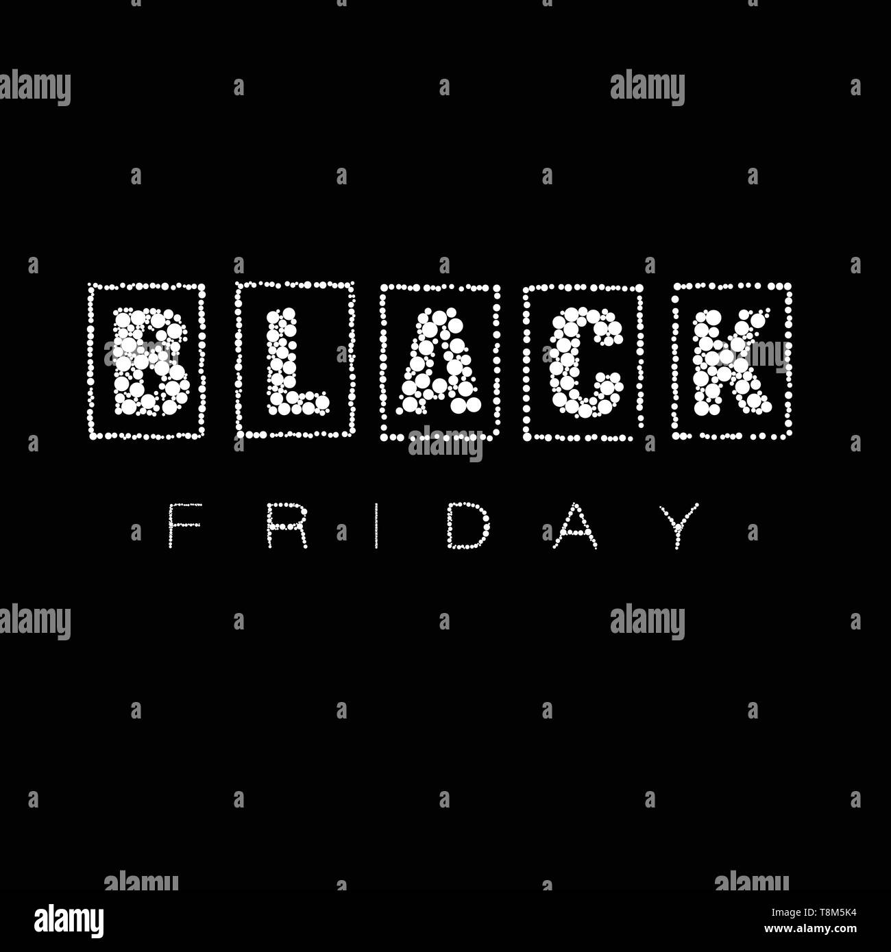 Abstract vector black Friday sale layout background.For art template
