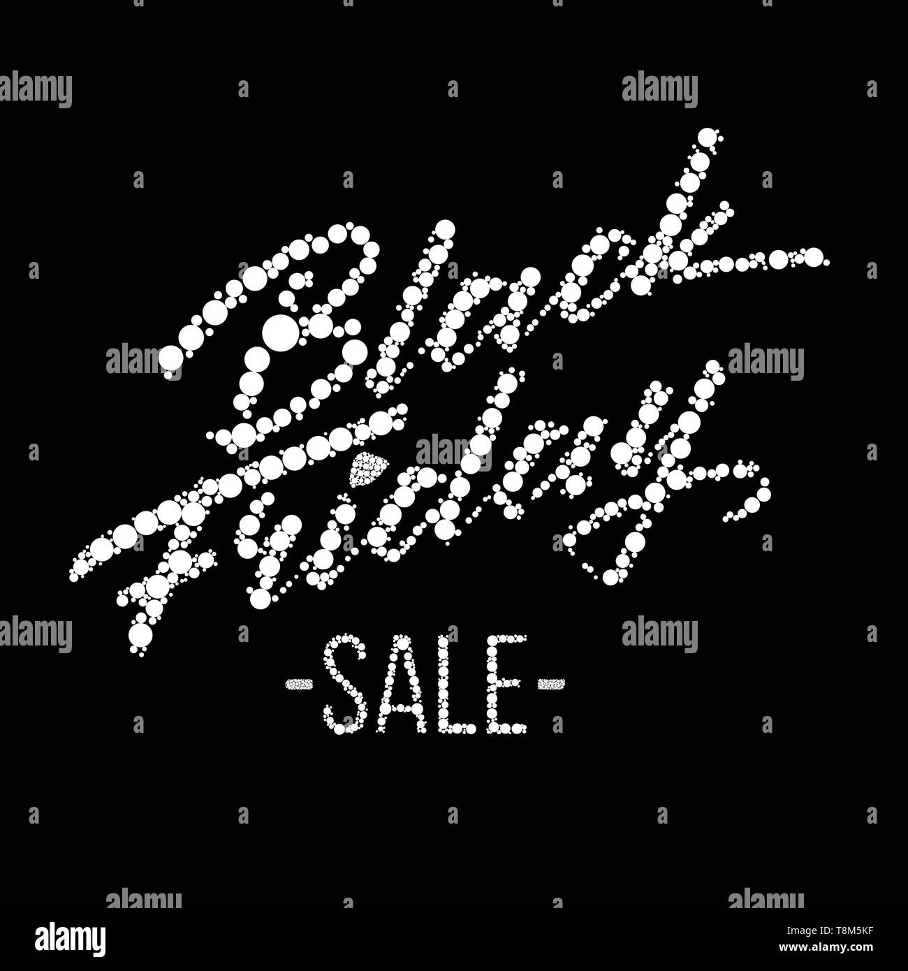 Abstract vector black Friday sale layout background.For art template