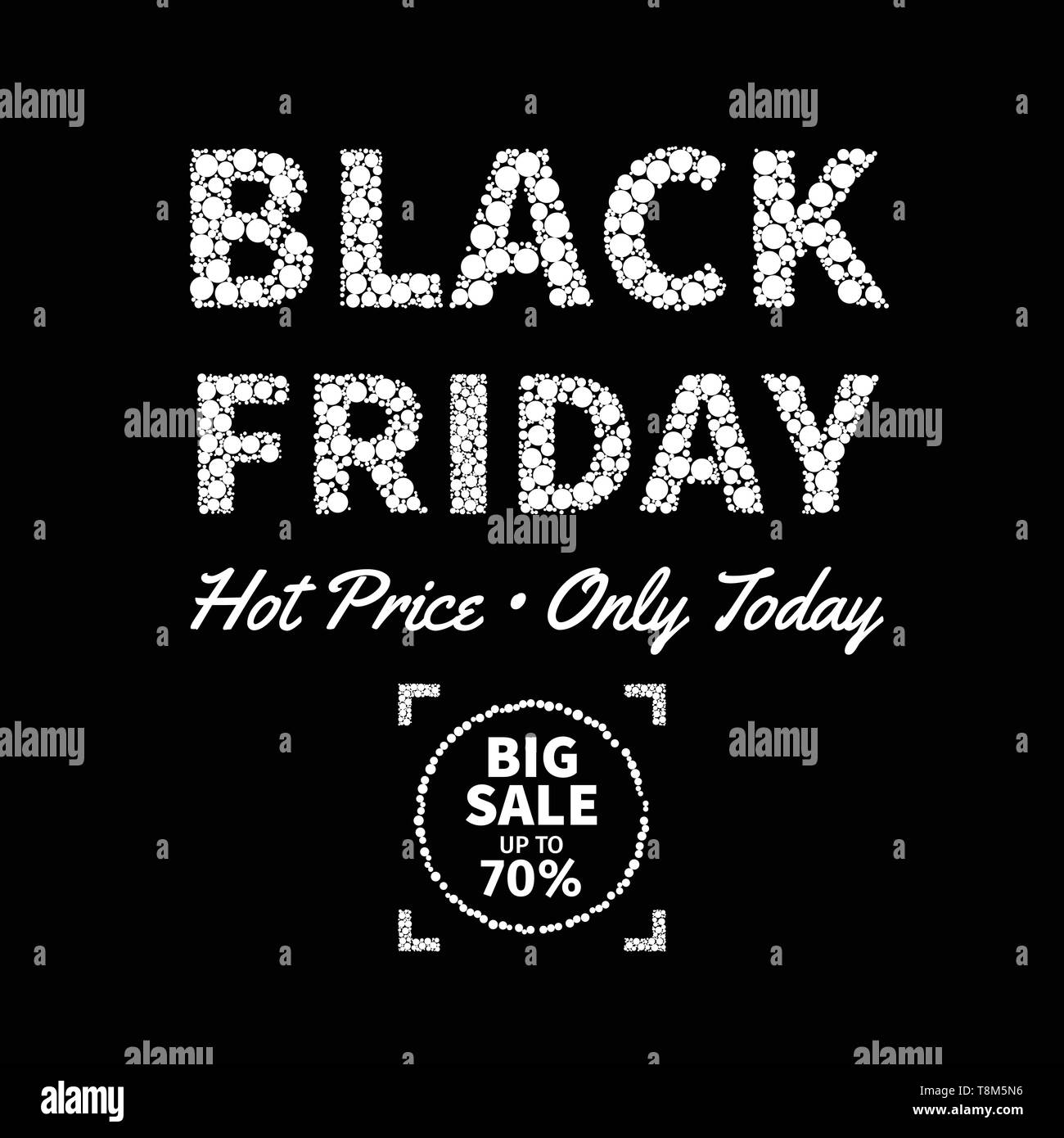 Abstract vector black Friday sale layout background.For art template