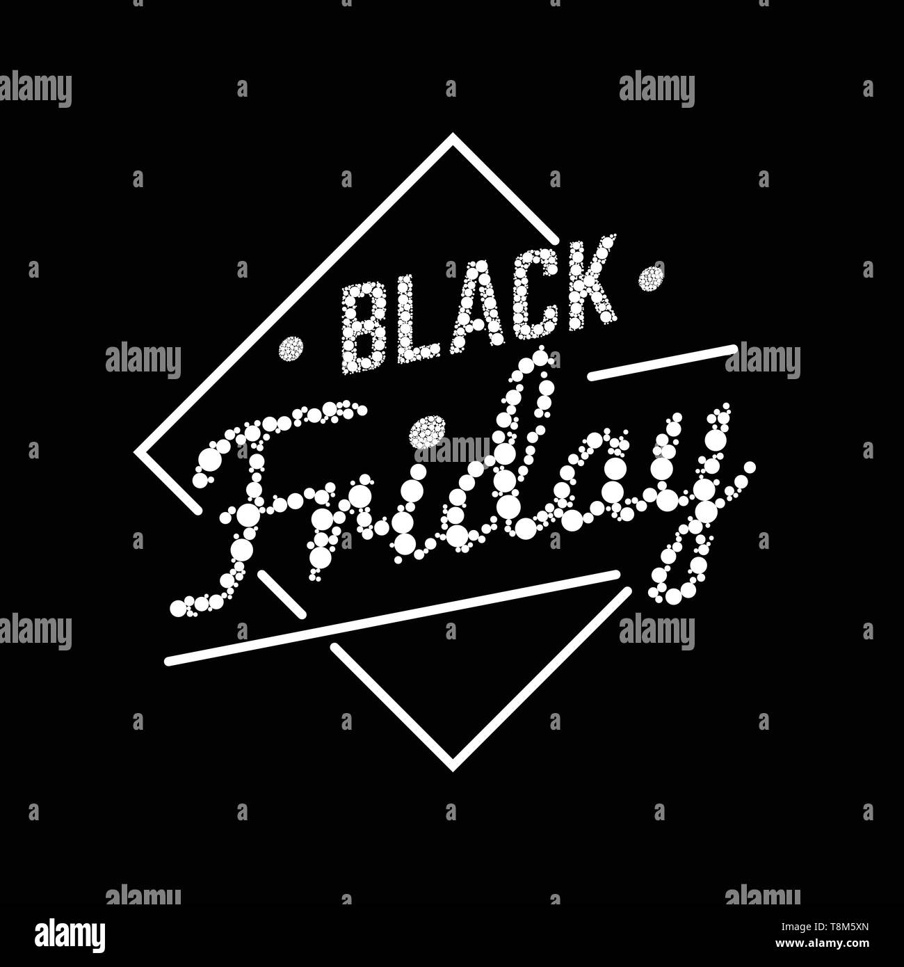 Abstract vector black Friday sale layout background.For art template design Stock Vector